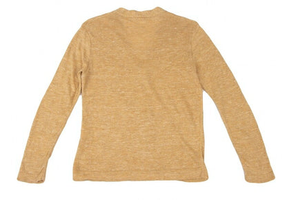 45rpm Linen Ramie Knit Cardigan Yellow Size 1