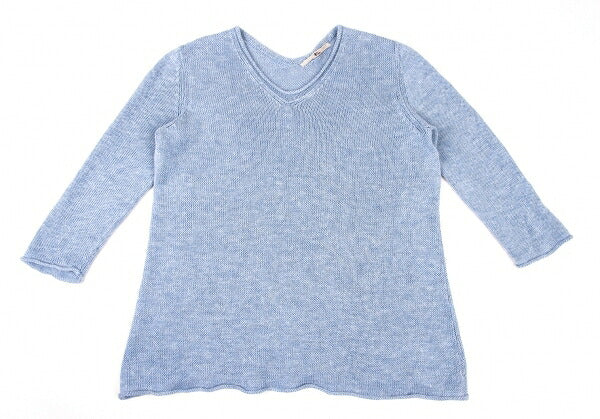 45rpm 45R Linen Low Gauge Knit Sweater Light Blue Size 0