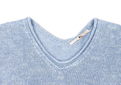45rpm 45R Linen Low Gauge Knit Sweater Light Blue Size 0