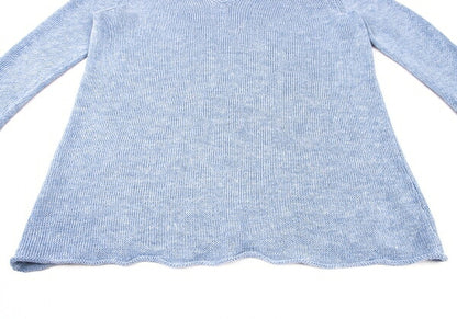45rpm 45R Linen Low Gauge Knit Sweater Light Blue Size 0