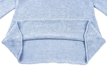 45rpm 45R Linen Low Gauge Knit Sweater Light Blue Size 0