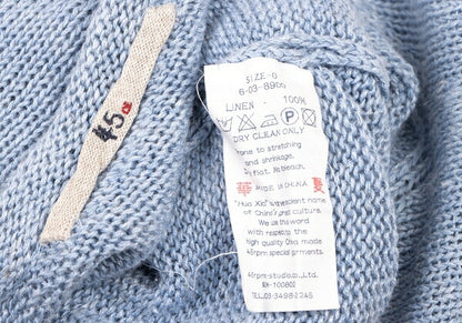 45rpm 45R Linen Low Gauge Knit Sweater Light Blue Size 0
