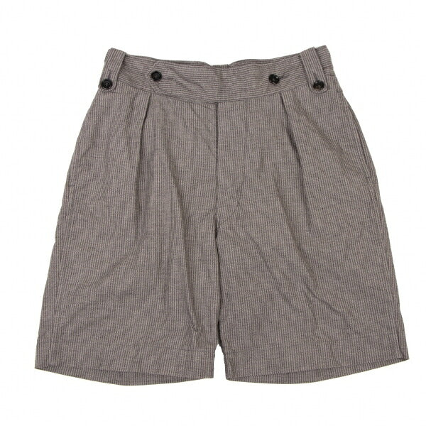 45rpm Stripe Tuck Shorts Charcoal Gray Size 32