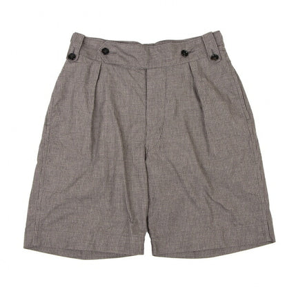 45rpm Stripe Tuck Shorts Charcoal Gray Size 32