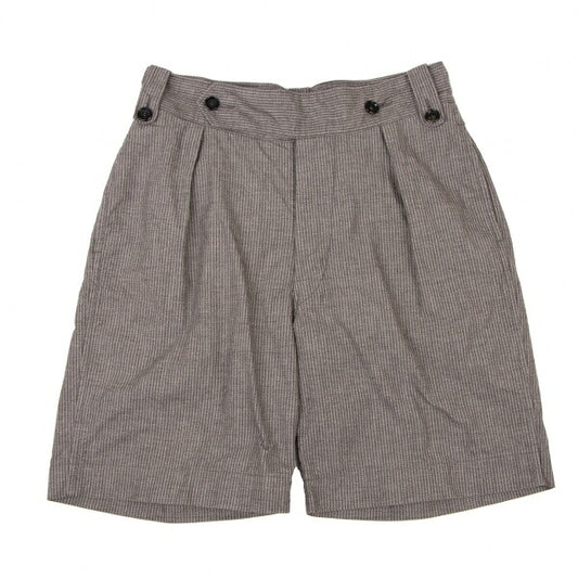 45rpm Stripe Tuck Shorts Charcoal Gray Size 32