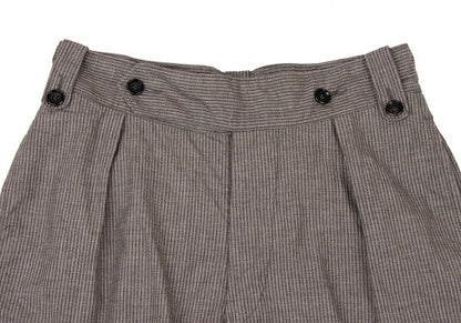 45rpm Stripe Tuck Shorts Charcoal Gray Size 32