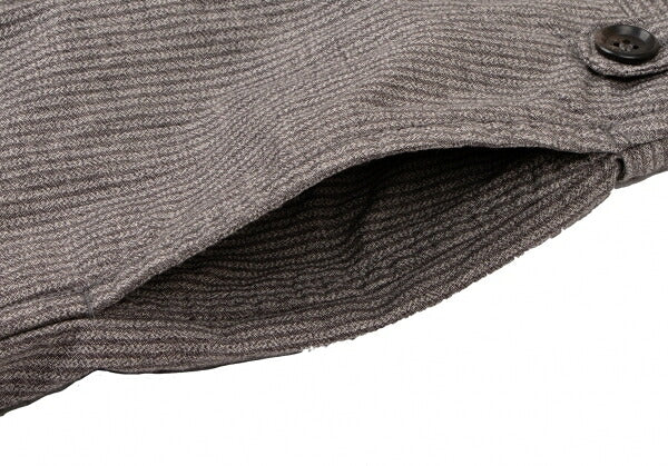 45rpm Stripe Tuck Shorts Charcoal Gray Size 32