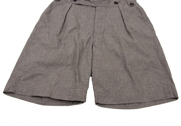 45rpm Stripe Tuck Shorts Charcoal Gray Size 32