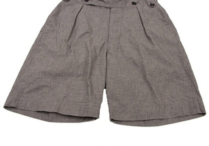 45rpm Stripe Tuck Shorts Charcoal Gray Size 32
