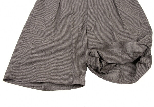 45rpm Stripe Tuck Shorts Charcoal Gray Size 32