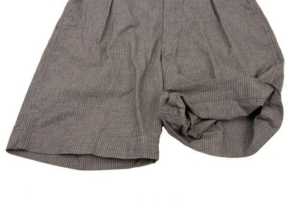 45rpm Stripe Tuck Shorts Charcoal Gray Size 32