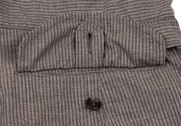 45rpm Stripe Tuck Shorts Charcoal Gray Size 32