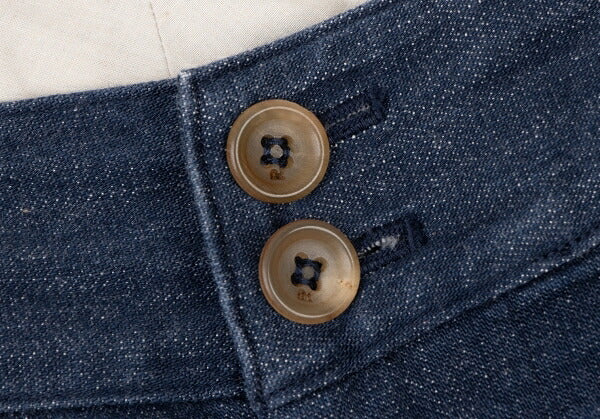 45rpm Cotton Hem Button Stretch Denim Size 2