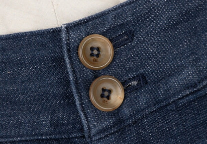 45rpm Cotton Hem Button Stretch Denim Size 2
