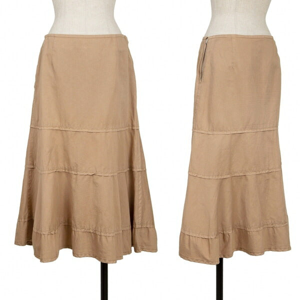 COMME des GARCONS Garment Dye Cotton Skirt Beige Size M