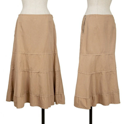 COMME des GARCONS Garment Dye Cotton Skirt Beige Size M