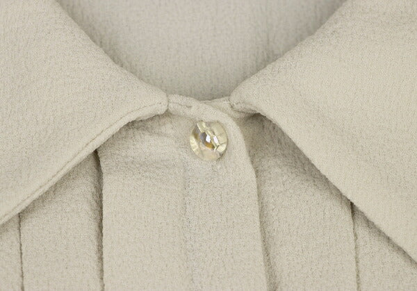 MOSCHINO Pintuck Sleeveless Dress Off-Beige Size 38