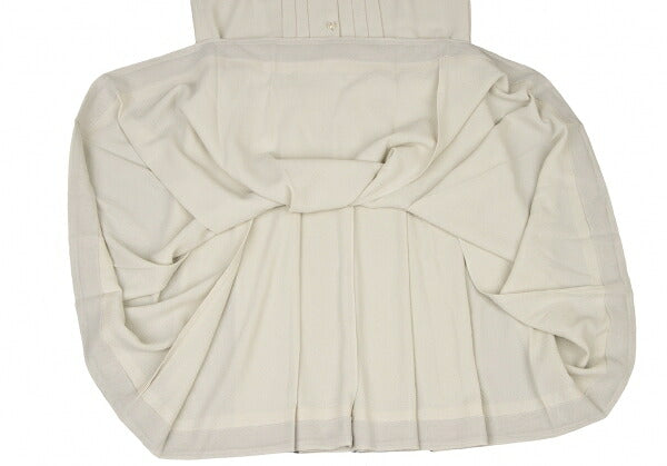 MOSCHINO Pintuck Sleeveless Dress Off-Beige Size 38