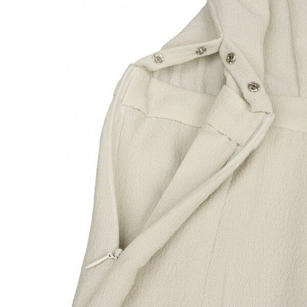 MOSCHINO Pintuck Sleeveless Dress Off-Beige Size 38