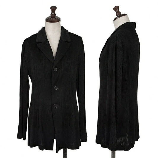 Yohji Yamamoto WORKSHOP Pintuck Weave 3-Button Jacket Size M
