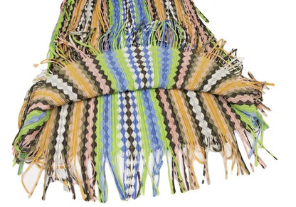 PLEATS PLEASE Polyester Colorful Fringe Skirt Multi Size 1