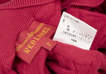 Vivienne Westwood Red Label Orb Jacquard Top Red Size 2