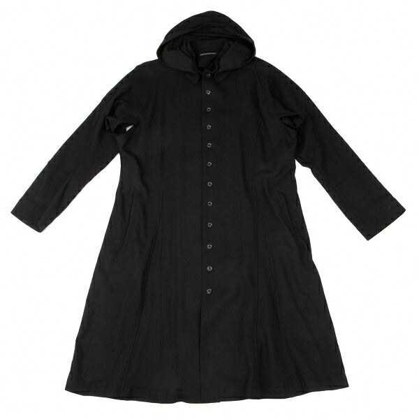 Yohji Yamamoto POUR HOMME 18AW Wool Coat Black Size 2