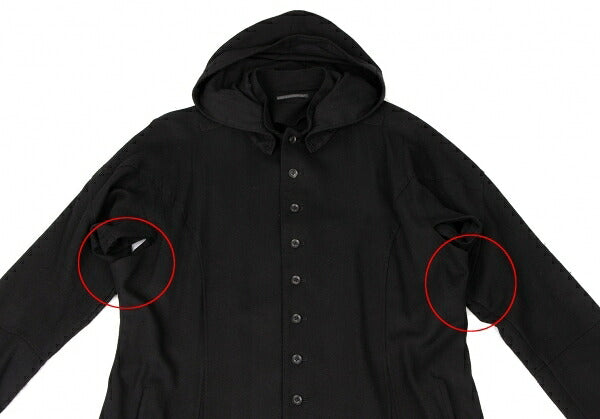 Yohji Yamamoto POUR HOMME 18AW Wool Coat Black Size 2
