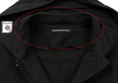 Yohji Yamamoto POUR HOMME 18AW Wool Coat Black Size 2