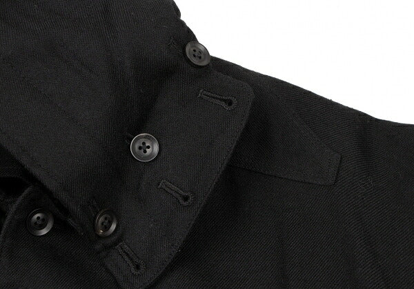 Yohji Yamamoto POUR HOMME 18AW Wool Coat Black Size 2