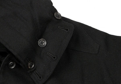 Yohji Yamamoto POUR HOMME 18AW Wool Coat Black Size 2