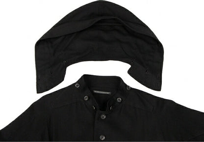 Yohji Yamamoto POUR HOMME 18AW Wool Coat Black Size 2