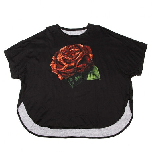 Ground Y 23SS Cotton Rose Dolman T-Shirt Black Size 3