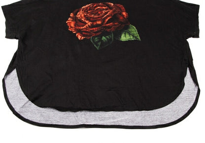 Ground Y 23SS Cotton Rose Dolman T-Shirt Black Size 3