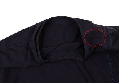 Ground Y 21AW Cotton Front Zip Asymmetric Sew Navy Size 3