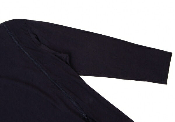 Ground Y 21AW Cotton Front Zip Asymmetric Sew Navy Size 3