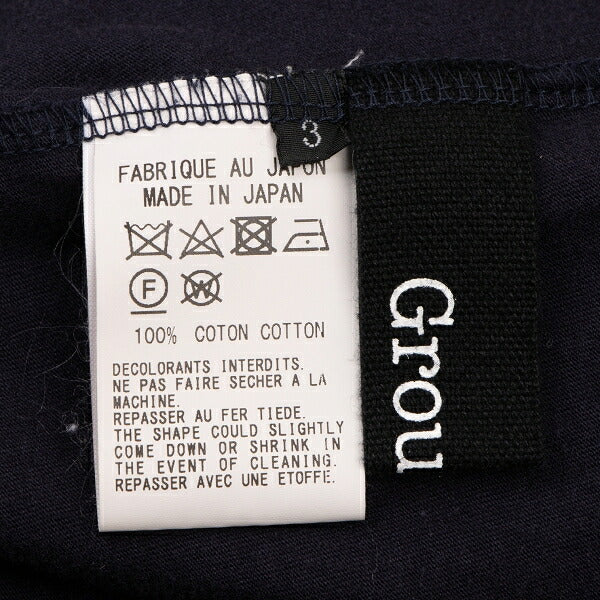 Ground Y 21AW Cotton Front Zip Asymmetric Sew Navy Size 3