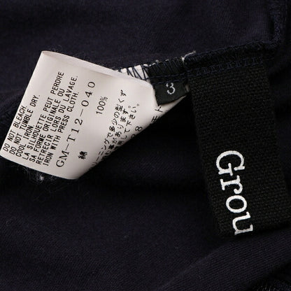 Ground Y 21AW Cotton Front Zip Asymmetric Sew Navy Size 3
