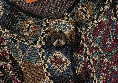 MISSONI Rayon Jacquard Lame Knit Cardigan Multi Size M