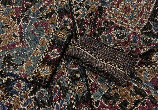 MISSONI Rayon Jacquard Lame Knit Cardigan Multi Size M