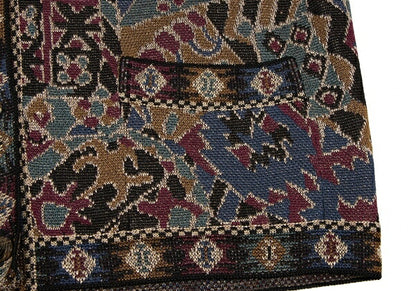MISSONI Rayon Jacquard Lame Knit Cardigan Multi Size M