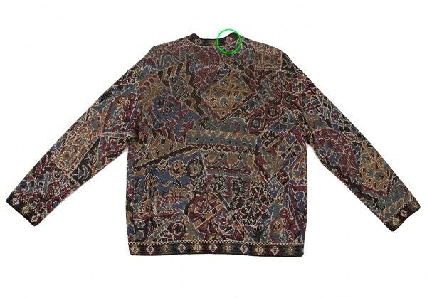 MISSONI Rayon Jacquard Lame Knit Cardigan Multi Size M