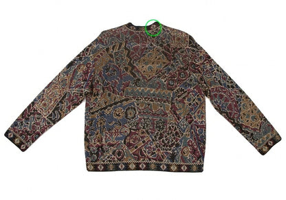 MISSONI Rayon Jacquard Lame Knit Cardigan Multi Size M