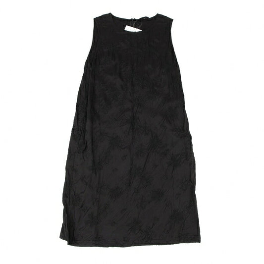 gomme Flower Stitch Embroidered Dress Black Size S