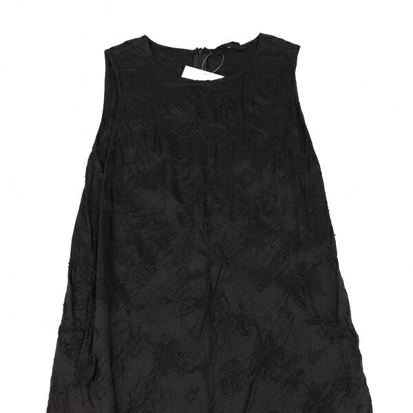 gomme Flower Stitch Embroidered Dress Black Size S