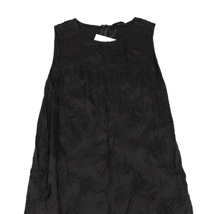 gomme Flower Stitch Embroidered Dress Black Size S