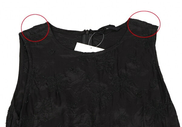gomme Flower Stitch Embroidered Dress Black Size S