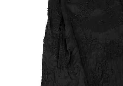 gomme Flower Stitch Embroidered Dress Black Size S