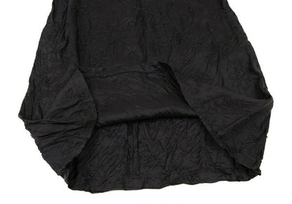 gomme Flower Stitch Embroidered Dress Black Size S
