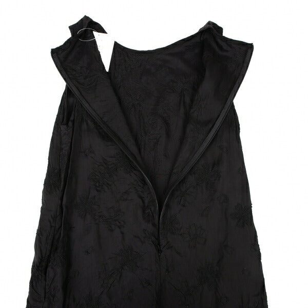gomme Flower Stitch Embroidered Dress Black Size S